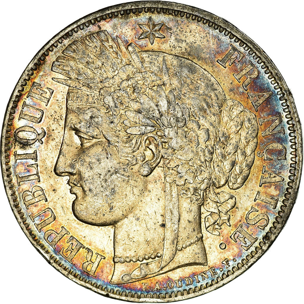 Coin, France, Cérès, 5 Francs, 1850, Paris, EF(40-45), Silver, KM:761.1