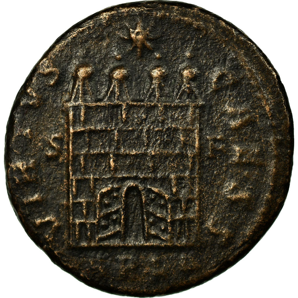 Coin, Constantine II, Follis, 327-328, Arles, EF(40-45), Copper, RIC:315