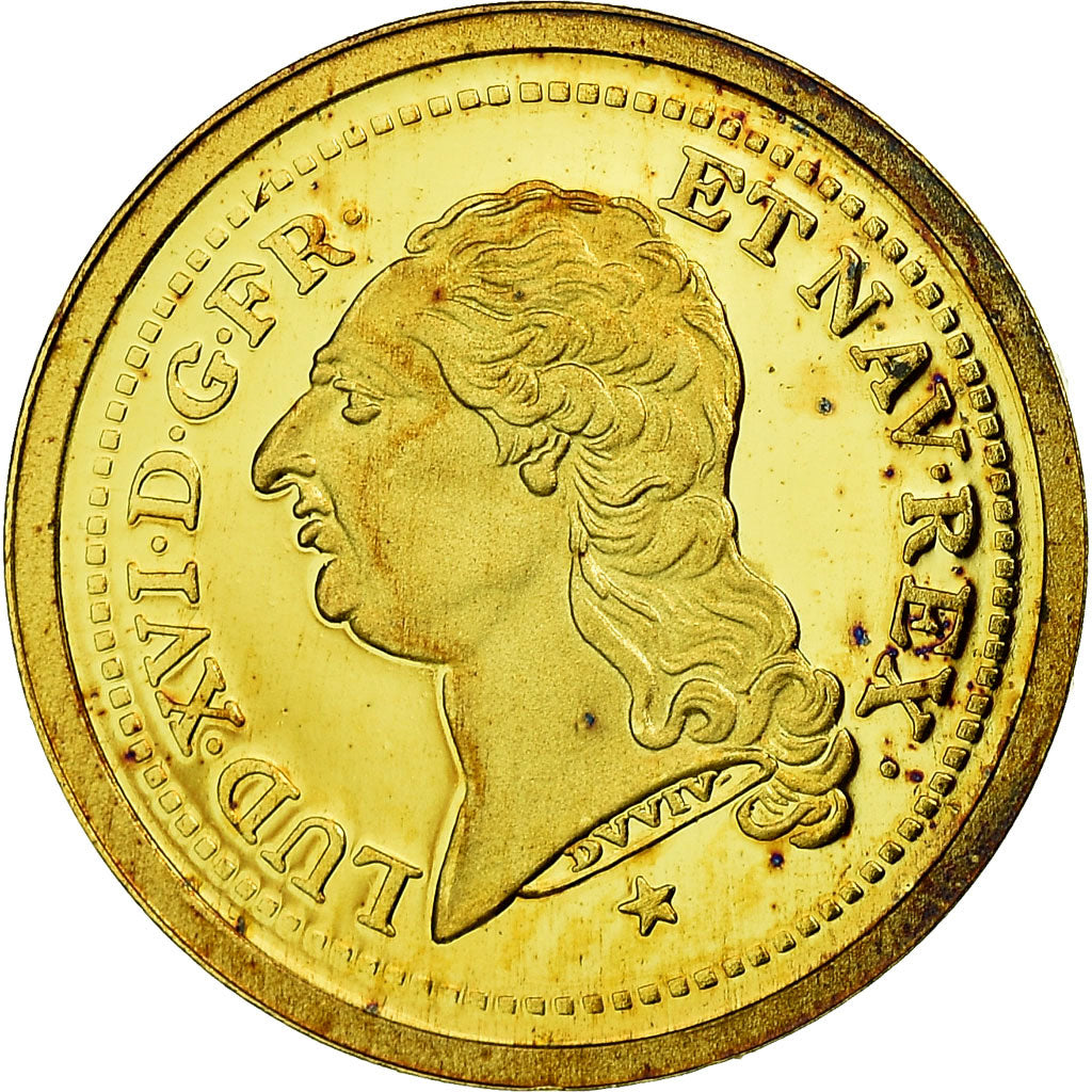 Francia, medaglia, Louis XVI, Reproduction Louis D'or, FDC, Oro
