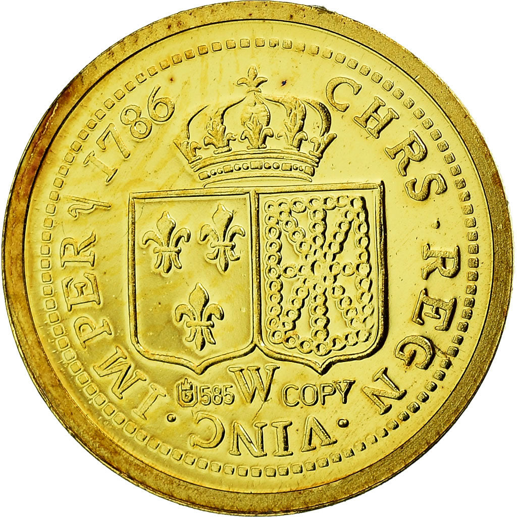 Francia, medaglia, Louis XVI, Reproduction Louis D'or, FDC, Oro
