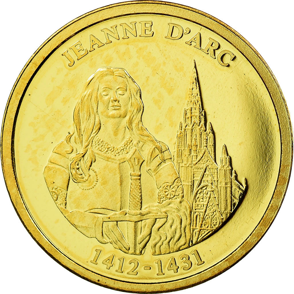 France, Medal, Jeanne d'Arc, History, MS(65-70), Gold