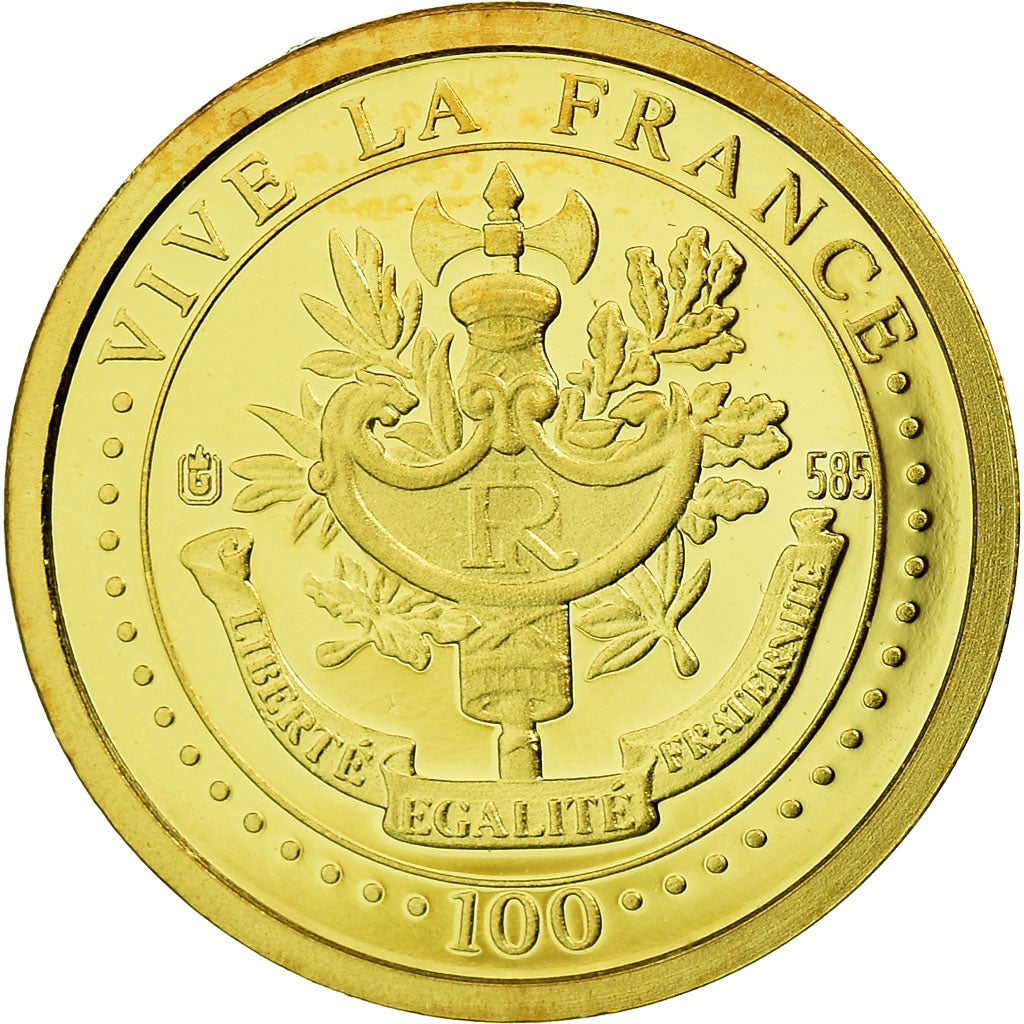 France, Medal, Ferdinand de Lesseps, History, MS(65-70), Gold