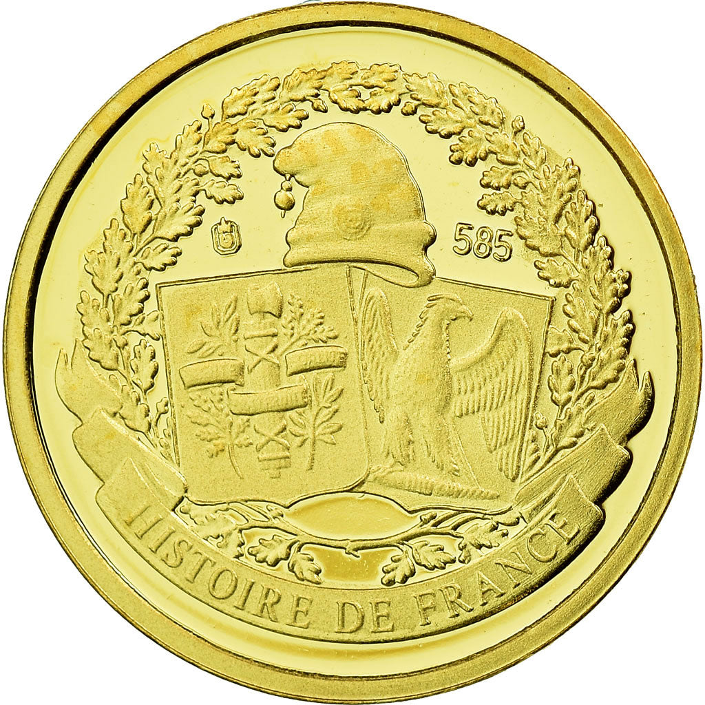Francia, medaglia, Le débarquement de Normandie, History, FDC, Oro