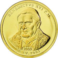 France, Medal, Benoit XVI, Religions & beliefs, 2009, MS(65-70), Gold