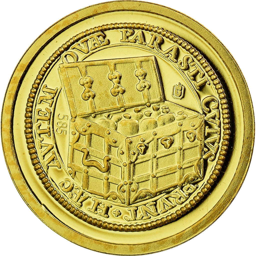 France, Medal, Benoit XVI, Religions & beliefs, 2009, MS(65-70), Gold