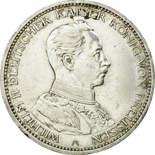 Coin, German States, PRUSSIA, Wilhelm II, 3 Mark, 1914, Berlin, EF(40-45)