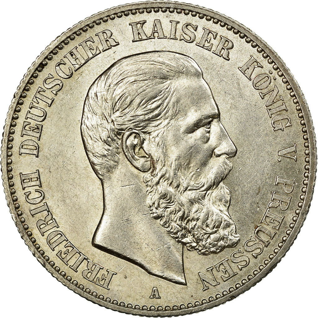 Coin, German States, PRUSSIA, Friedrich III, 2 Mark, 1888, Berlin, MS(60-62)