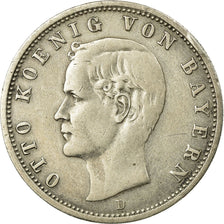 Coin, German States, BAVARIA, Otto, 2 Mark, 1899, Munich, VF(30-35), Silver