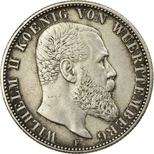 Coin, German States, WURTTEMBERG, Wilhelm II, 2 Mark, 1904, Freudenstadt