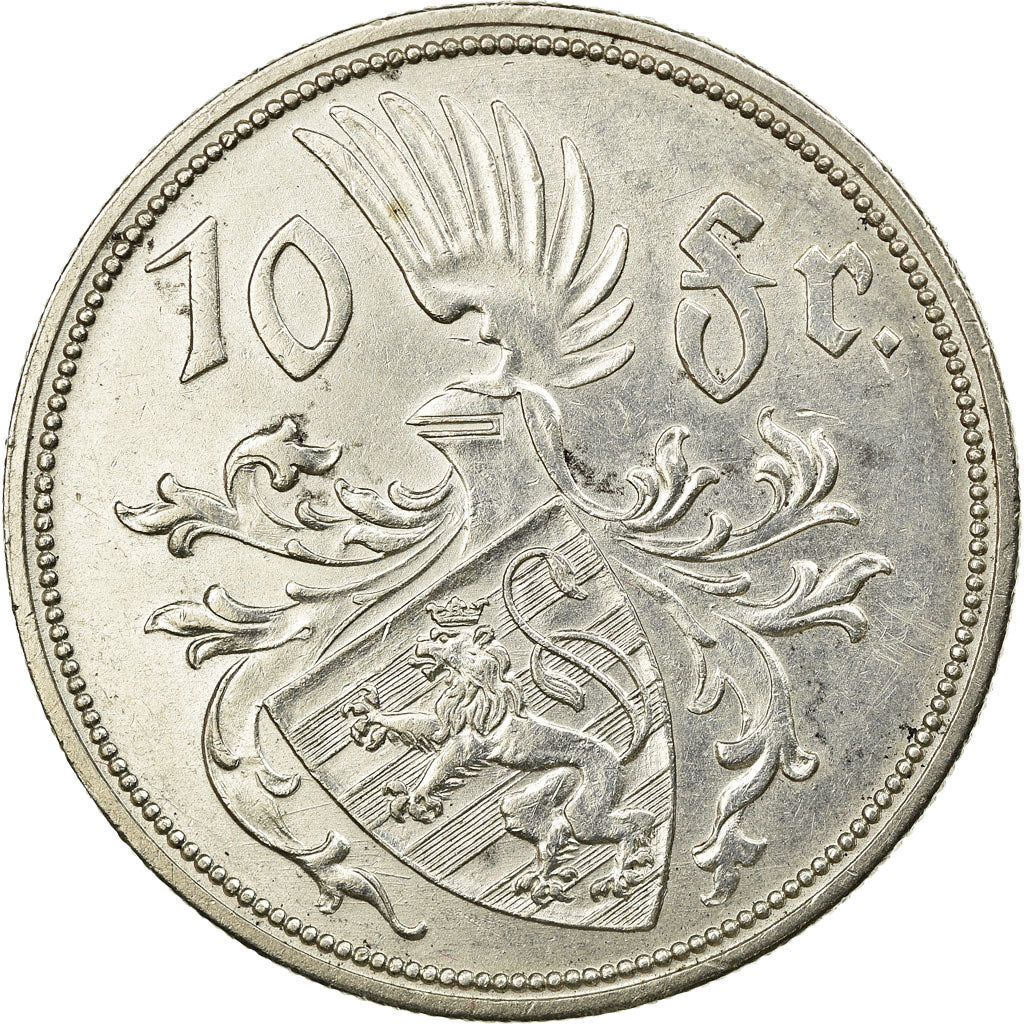 Coin, Luxembourg, Charlotte, 10 Francs, 1929, AU(50-53), Silver, KM:39