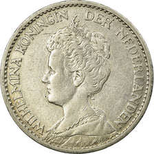 Moneda, Países Bajos, Wilhelmina I, Gulden, 1914, MBC, Plata, KM:148