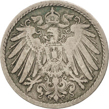 Monnaie, GERMANY - EMPIRE, Wilhelm II, 5 Pfennig, 1894, Hamburg, TB