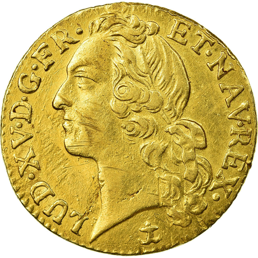 Coin, France, Louis XV, Louis d'or au bandeau, Louis d'Or, 1742, Aix, EF(40-45)