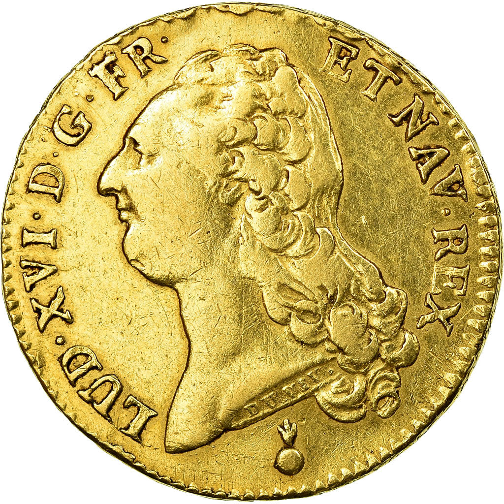 Coin, France, Louis XVI, Double louis d'or à la tête nue, 1786, Metz, Gold