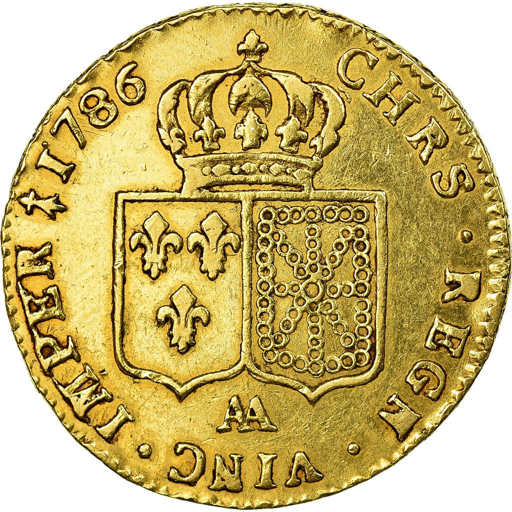 Coin, France, Louis XVI, Double louis d'or à la tête nue, 1786, Metz, Gold