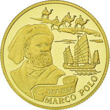 Münze, Kasachstan, Marco Polo, 100 Tenge, 2004, Kazakhstan Mint, STGL, Gold
