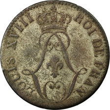 Coin, FRENCH GUIANA, 10 Centimes, 1818, Paris, VF(30-35), Billon, KM:A1