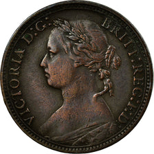 Coin, Great Britain, Victoria, Farthing, 1879, EF(40-45), Bronze, KM:753