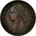 Coin, Great Britain, Victoria, Farthing, 1879, EF(40-45), Bronze, KM:753