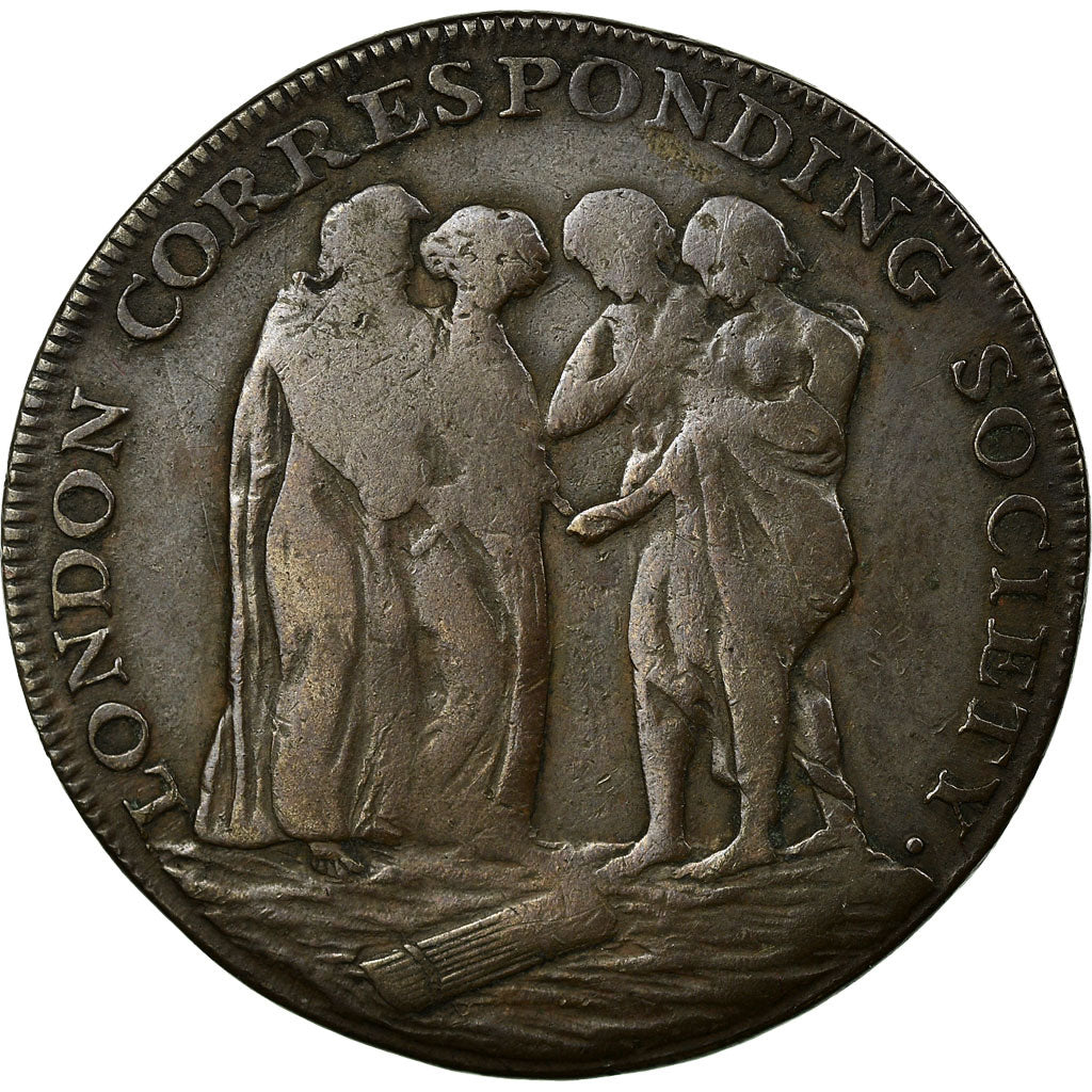 Coin, Great Britain, London Corresponding Society, Halfpenny Token, 1795