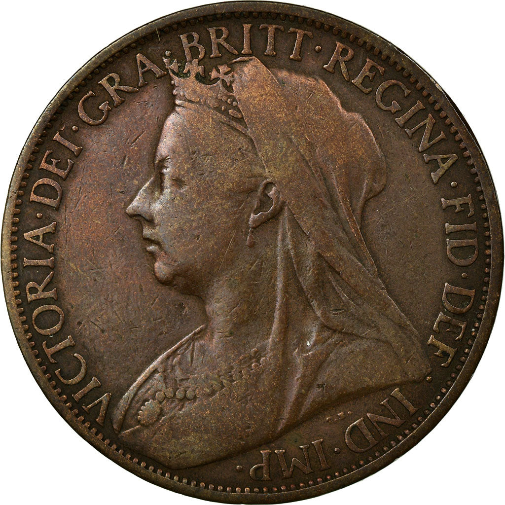 Coin, Great Britain, Victoria, Penny, 1901, VF(30-35), Bronze, KM:790