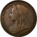 Coin, Great Britain, Victoria, Penny, 1901, VF(30-35), Bronze, KM:790
