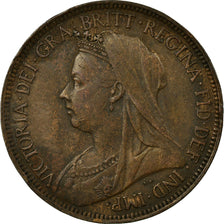 Coin, Great Britain, Victoria, 1/2 Penny, 1901, EF(40-45), Bronze, KM:789