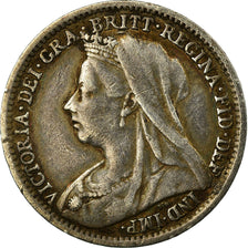 Coin, Great Britain, Victoria, 3 Pence, 1901, VF(30-35), Silver, KM:777