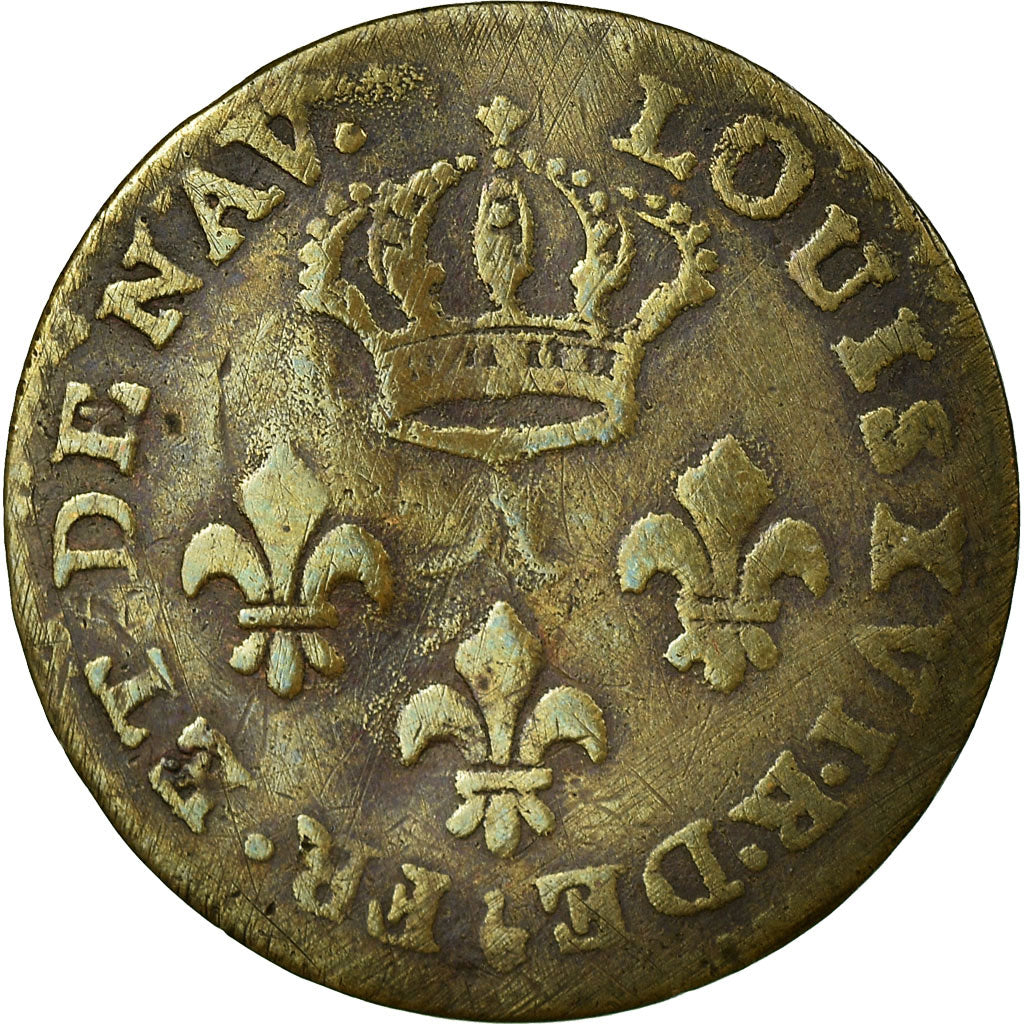 Moneta, Guinea francese, 2 Sous, 1789, Paris, MB, Biglione, KM:1, Lecompte:20