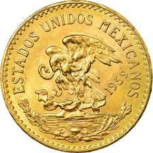 Moneta, Messico, 20 Pesos, 1959, Mexico City, SPL, Oro, KM:478