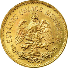 Moeda, México, 5 Pesos, 1955, Mexico City, AU(55-58), Dourado, KM:464