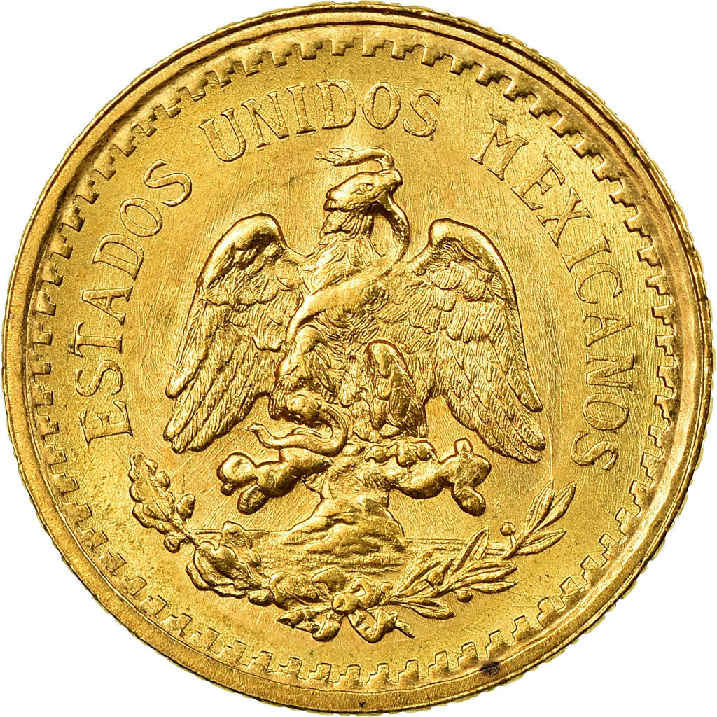 Moneta, Messico, 2-1/2 Pesos, 1945, Mexico City, SPL, Oro, KM:463