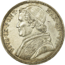 Monnaie, États italiens, PAPAL STATES, Pius IX, Scudo, 1853, Rome, TTB+
