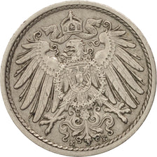 Coin, GERMANY - EMPIRE, Wilhelm II, 5 Pfennig, 1912, Muldenhütten, EF(40-45)