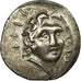 Coin, Caria, Drachm, 40-25 BC, Rhodes, AU(55-58), Silver, SNG Cop:869