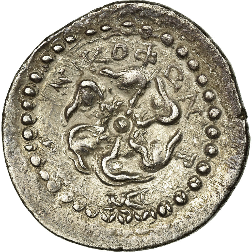 Coin, Caria, Drachm, 40-25 BC, Rhodes, AU(55-58), Silver, SNG Cop:869