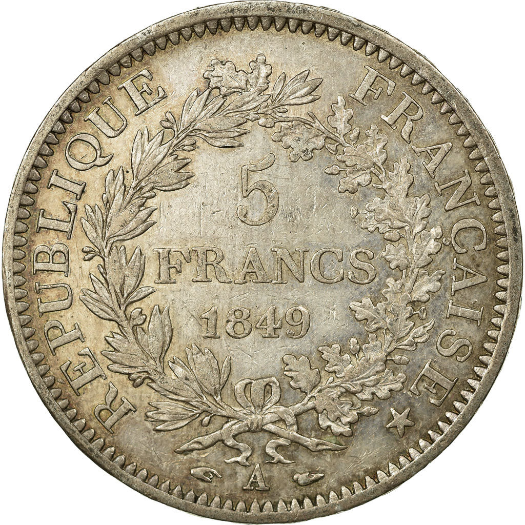 Coin, France, Hercule, 5 Francs, 1849, Paris, EF(40-45), Silver, KM:756.1