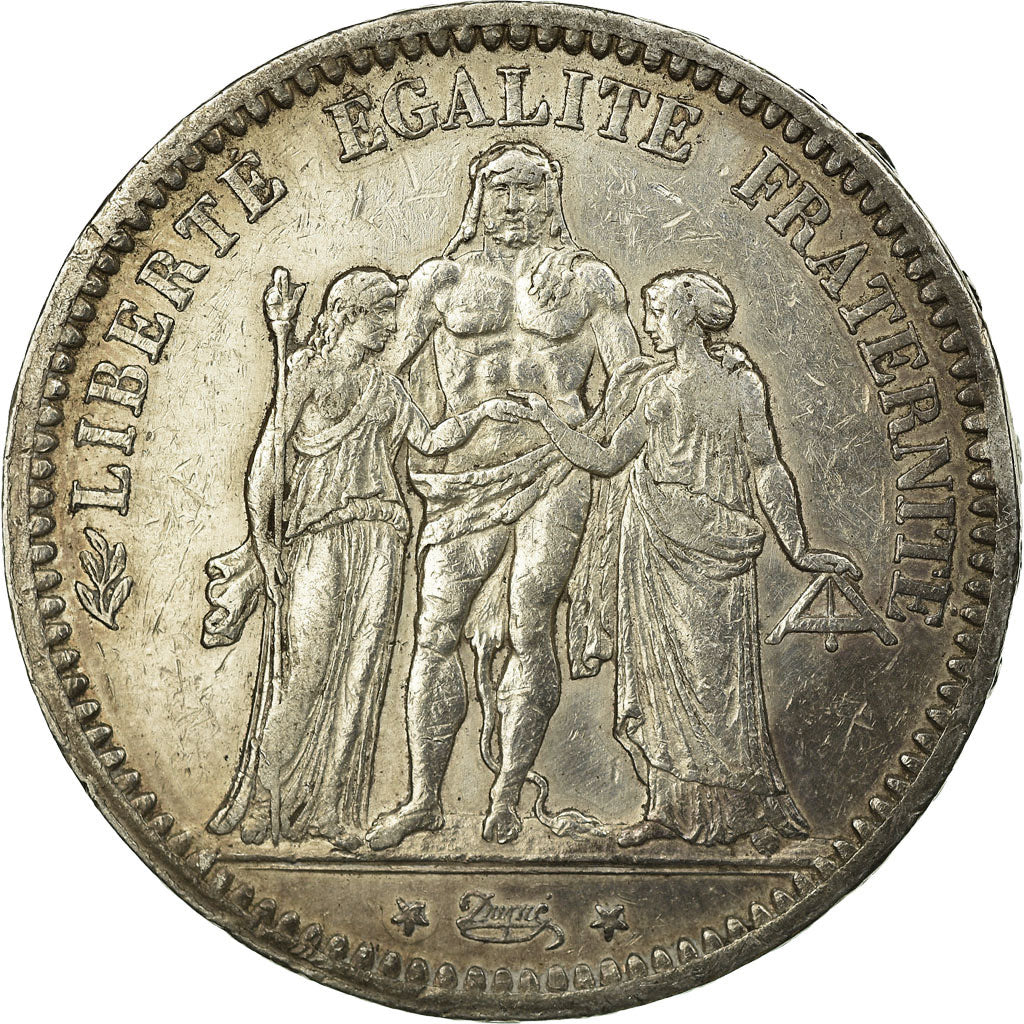 Coin, France, Hercule, 5 Francs, 1872, Paris, VF(30-35), Silver, KM:820.1