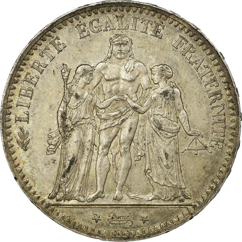 Coin, France, Hercule, 5 Francs, 1876, Paris, AU(50-53), Silver, KM:820.1