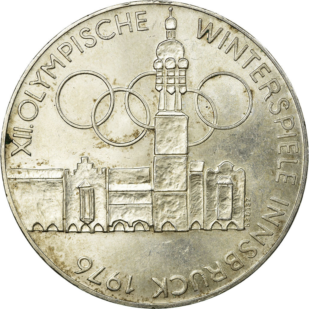 Coin, Austria, 100 Schilling, 1976, Vienna, AU(55-58), Silver, KM:2929