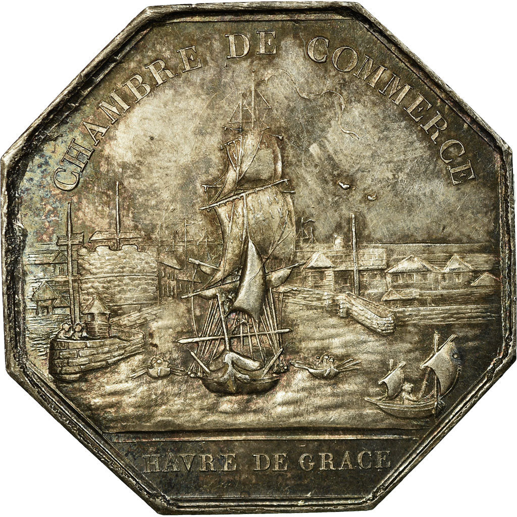 France, Token, Louis-Philippe, Chambre de Commerce du Havre, Tiolier, MS(60-62)