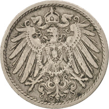 Coin, GERMANY - EMPIRE, Wilhelm II, 5 Pfennig, 1902, Berlin, VF(20-25)
