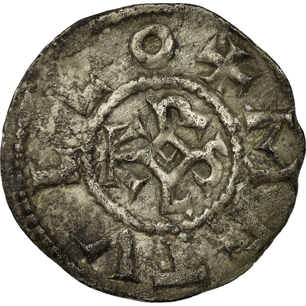 Coin, France, Charles le Chauve, Denier, 840-864, Melle, EF(40-45), Silver