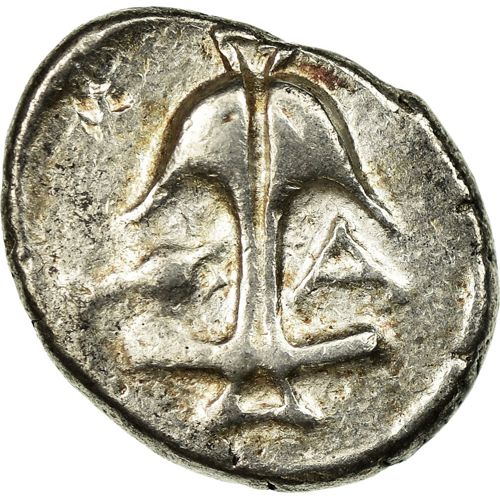 Coin, Thrace, Drachm, 400-350 BC, Apollonia, EF(40-45), Silver, SNG Cop:456