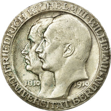 Coin, German States, PRUSSIA, Wilhelm II, 3 Mark, 1910, Berlin, AU(50-53)