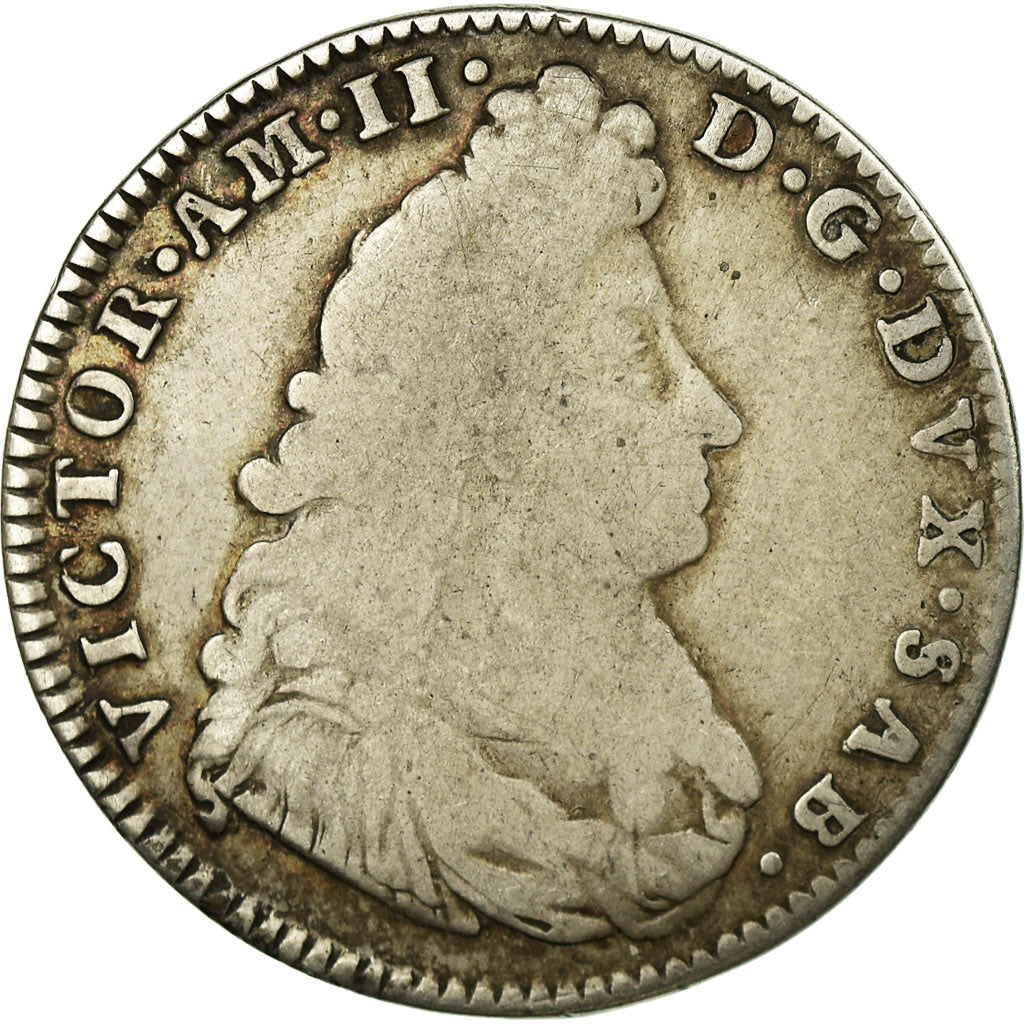Moneta, STATI ITALIANI, SAVOY, Vittorio Amedeo II, Lira, 20 Soldi, 1690, Torino