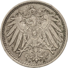Coin, GERMANY - EMPIRE, Wilhelm II, 5 Pfennig, 1913, Muldenhütten, EF(40-45)