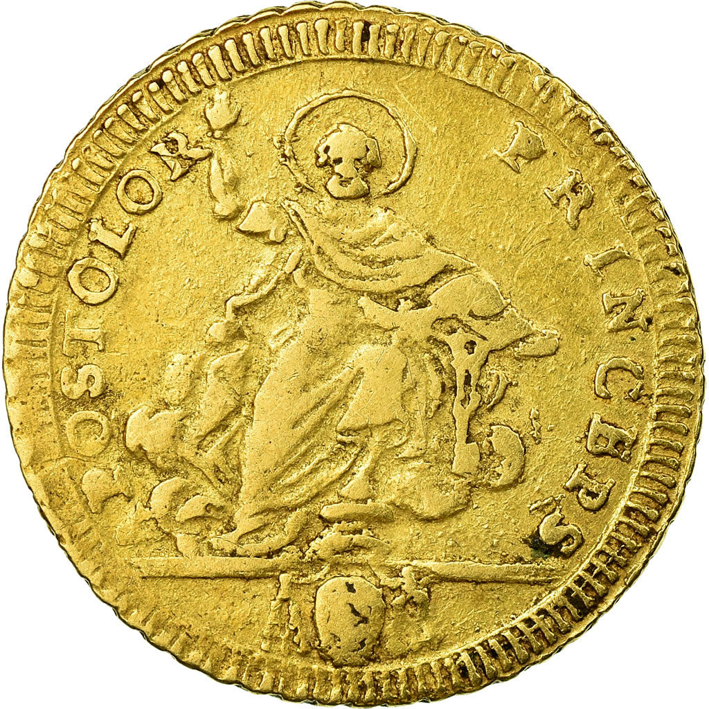 Coin, ITALIAN STATES, PAPAL STATES, Pius VI, 30 Paoli, Doppia D'oro, 1793, Rome