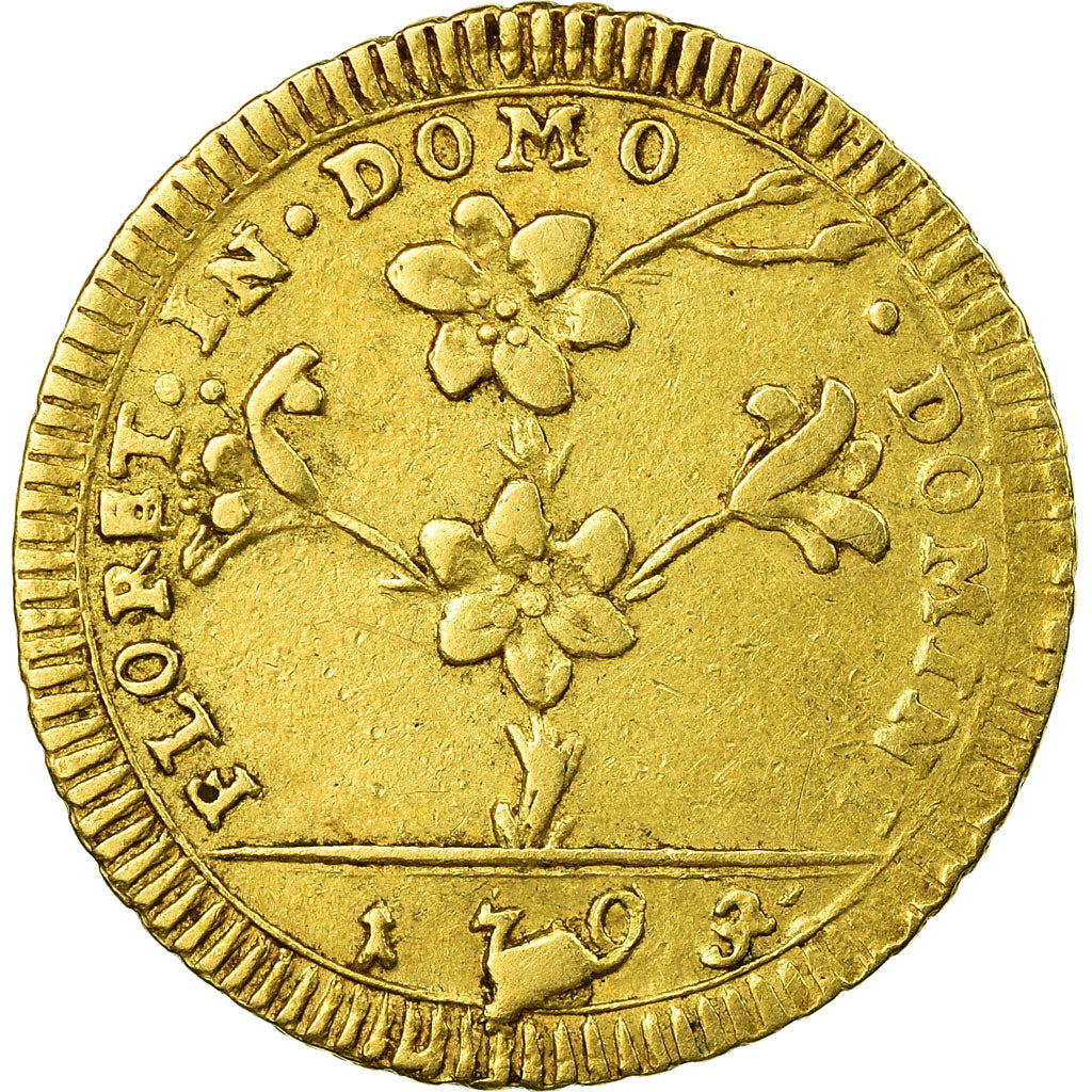 Coin, ITALIAN STATES, PAPAL STATES, Pius VI, 30 Paoli, Doppia D'oro, 1793, Rome