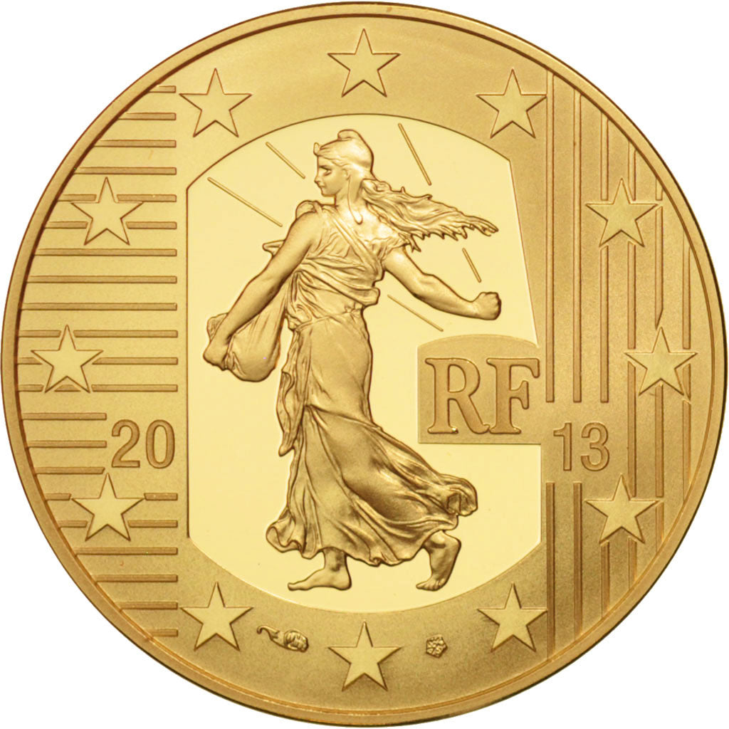France, Semeuse, 50 Euro, 2013, Gold, KM:New